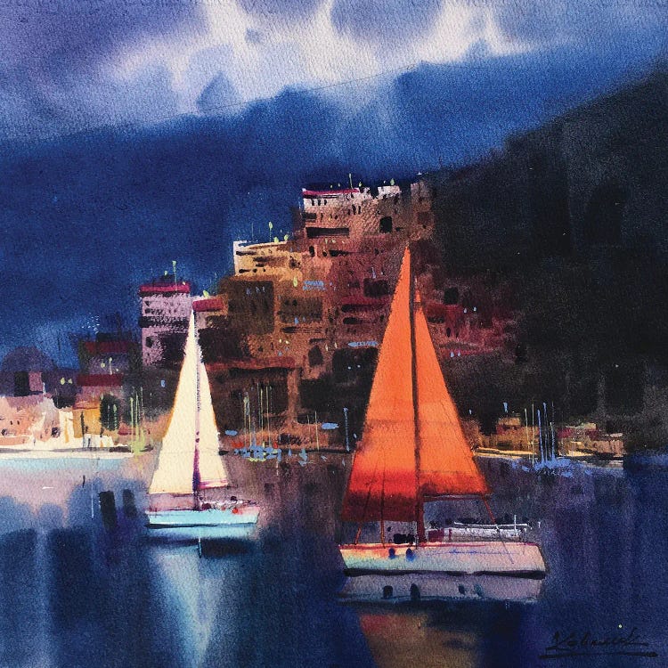 Before A Thunderstorm In Fethiye, Turkey by Andrii Kovalyk wall art
