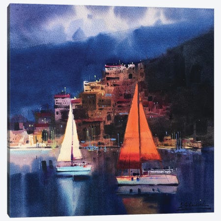 Before A Thunderstorm In Fethiye, Turkey Canvas Print #KVK13} by Andrii Kovalyk Canvas Art Print