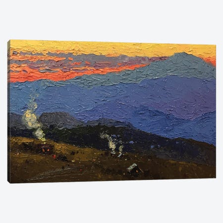 Evening In Mountains Canvas Print #KVK15} by Andrii Kovalyk Canvas Wall Art