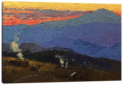 Evening In Mountains Canvas Art Print - Andrii Kovalyk