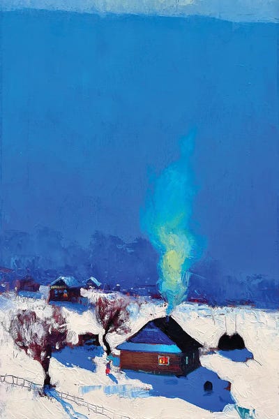 February In Carpathian Mountains by Andrii Kovalyk canvas print