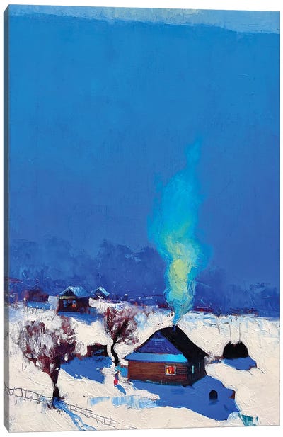 February In Carpathian Mountains Canvas Art Print - Andrii Kovalyk