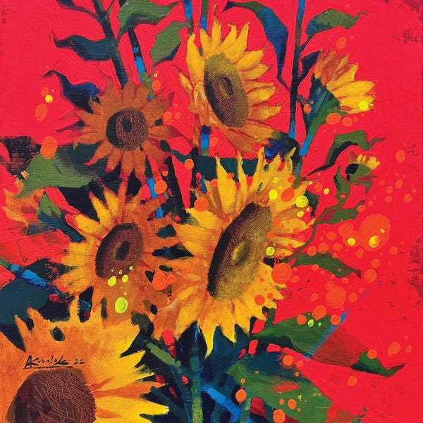 Fine Art Print: Flowers Of Victory by Andrii Kovalyk