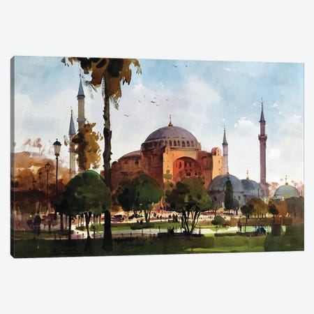 Hagia Sophia Of Constantinople Canvas Print #KVK20} by Andrii Kovalyk Canvas Wall Art