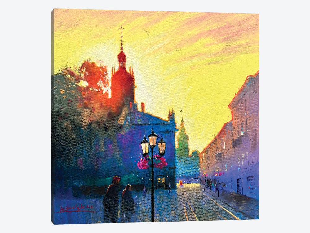 Light In Ukrainian City Of Lviv by Andrii Kovalyk 1-piece Canvas Art