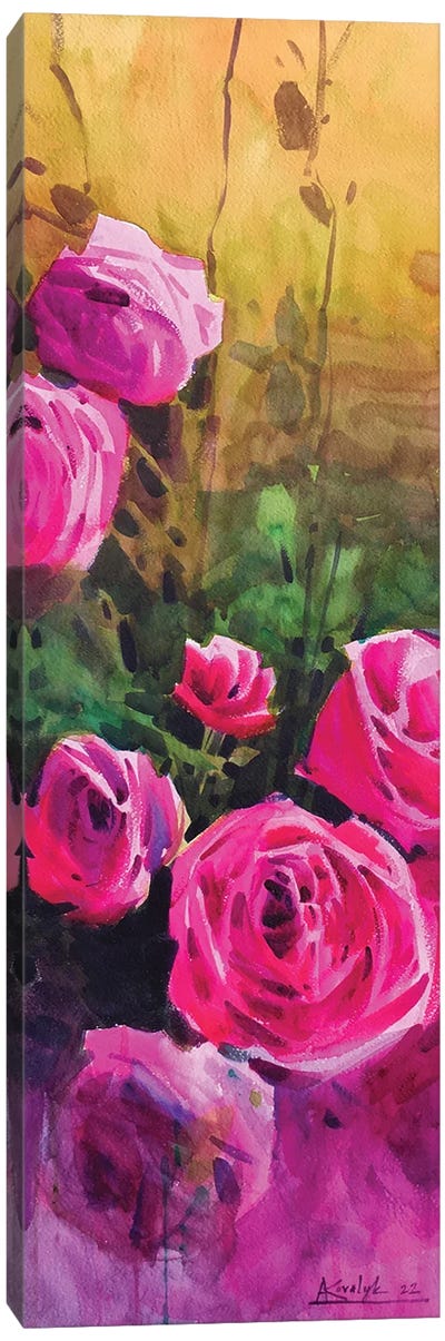 Red Roses In France Garden Canvas Art Print - Andrii Kovalyk