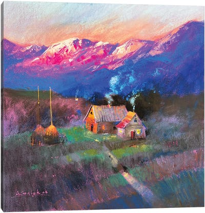 Sunrise In The Carpathian Mountains Canvas Art Print - Andrii Kovalyk