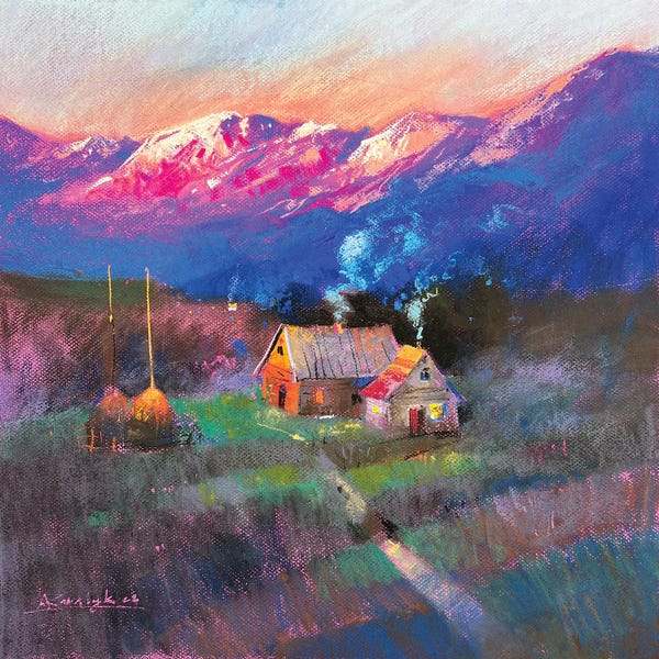 Andrii Kovalyk: Sunrise In The Carpathian Mountains by Andrii Kovalyk