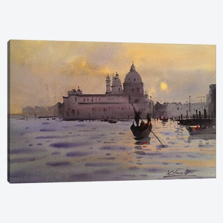 Sunset In Venice Canvas Print #KVK39} by Andrii Kovalyk Art Print