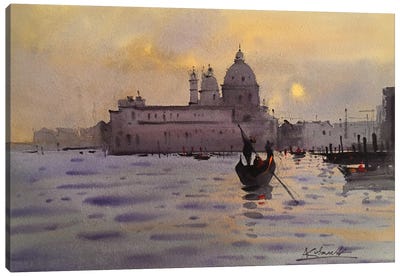 Sunset In Venice Canvas Art Print - Andrii Kovalyk