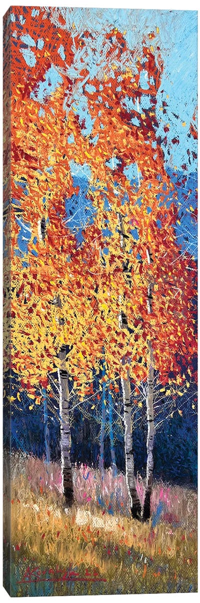 Autumn Birches Canvas Art Print - Birch Tree Art