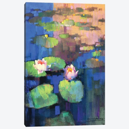 Water Lilies Canvas Print #KVK47} by Andrii Kovalyk Canvas Art Print