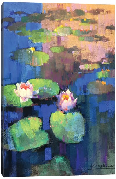 Water Lilies Canvas Art Print - Andrii Kovalyk