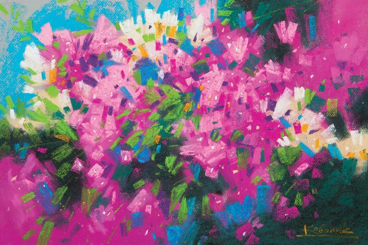 Abstract Flowers by Andrii Kovalyk wall art