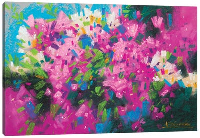 Abstract Flowers Canvas Art Print - Andrii Kovalyk