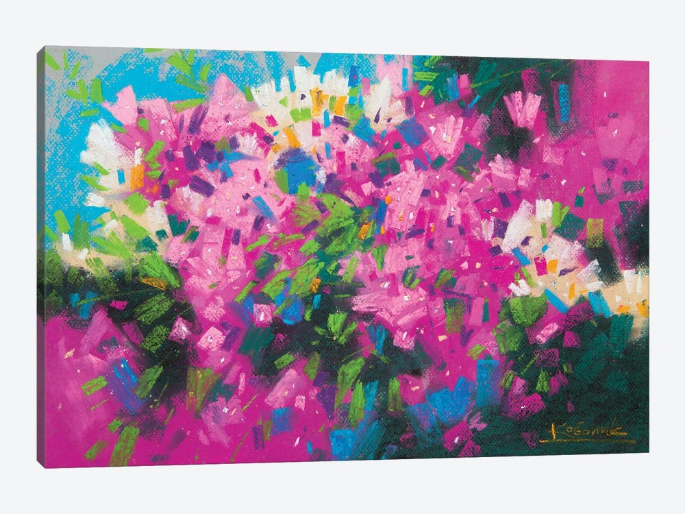 Abstract Flowers by Andrii Kovalyk 1-piece Canvas Wall Art
