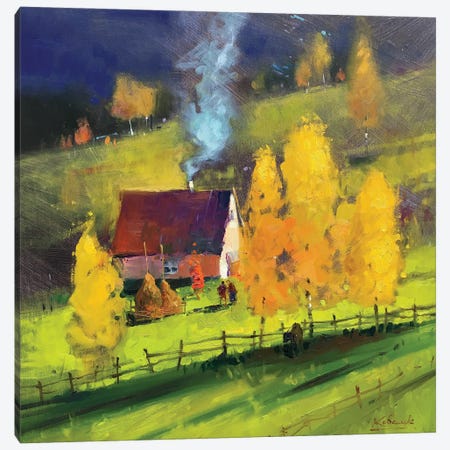 Autumn Landscape Canvas Print #KVK5} by Andrii Kovalyk Canvas Art