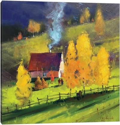 Autumn Landscape Canvas Art Print - Andrii Kovalyk