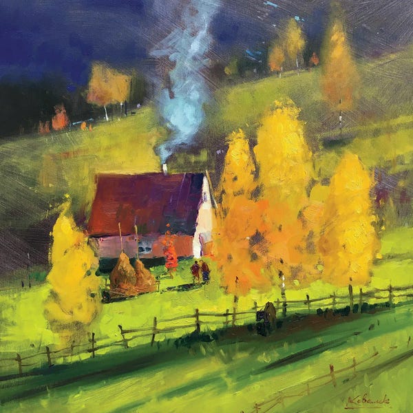 Andrii Kovalyk: Autumn Landscape by Andrii Kovalyk