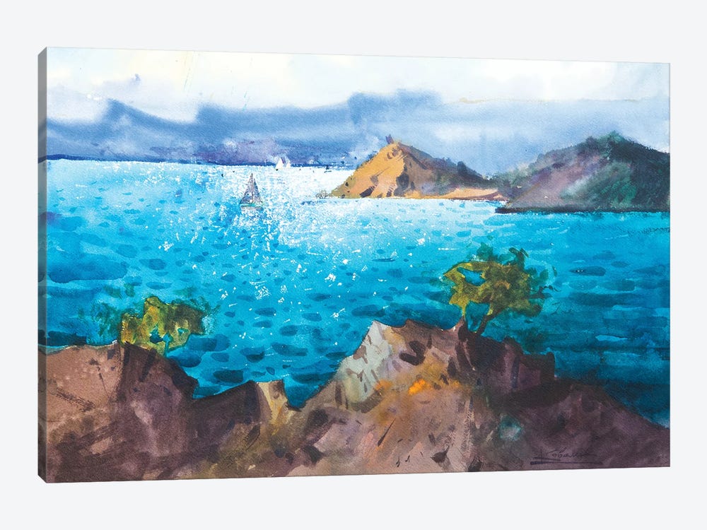 Seascape In Turkey by Andrii Kovalyk 1-piece Canvas Wall Art