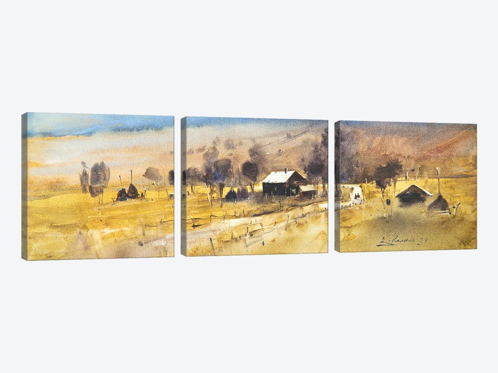 Carpathians Landscape by Andrii Kovalyk 3-piece Canvas Print
