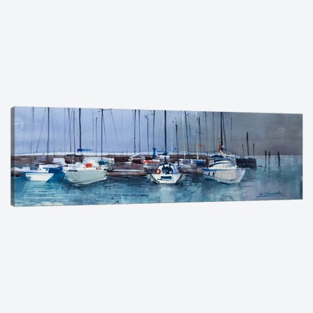 Yachts Of The Italian Garda Lake Canvas Print #KVK70} by Andrii Kovalyk Canvas Print