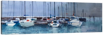 Yachts Of The Italian Garda Lake Canvas Art Print - Andrii Kovalyk