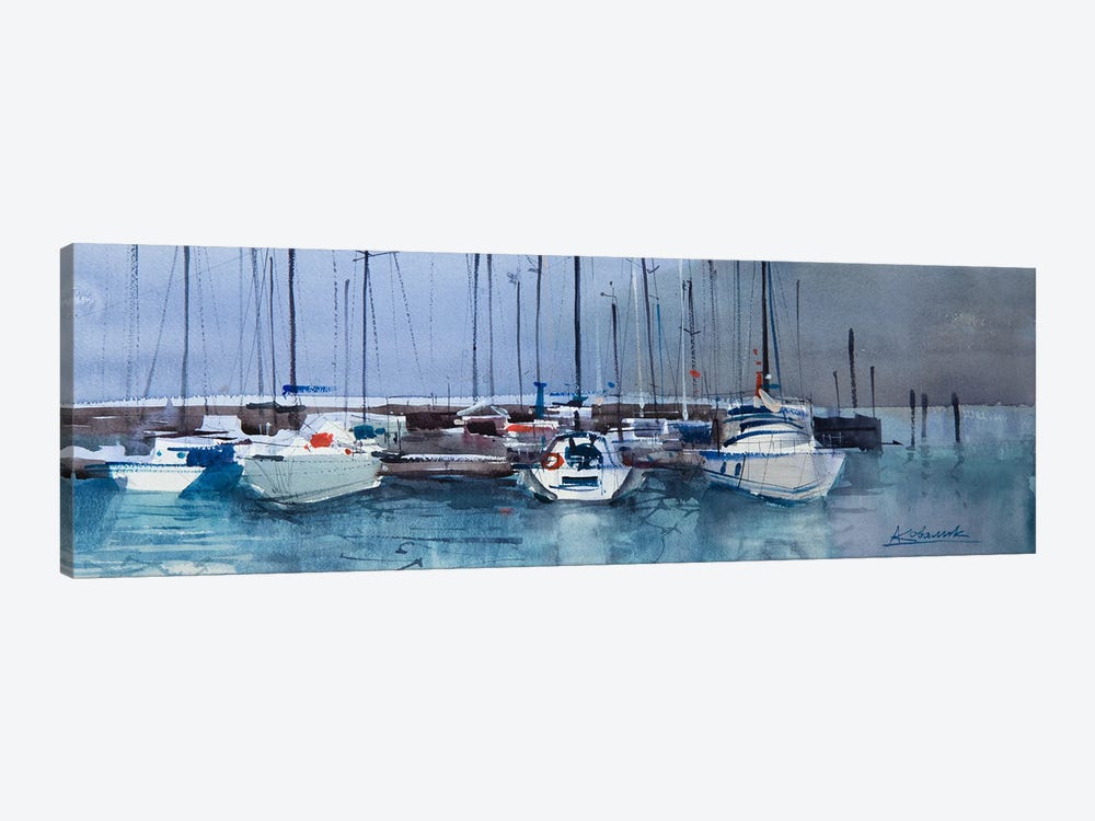 Yachts Of The Italian Garda Lake by Andrii Kovalyk 1-piece Canvas Artwork