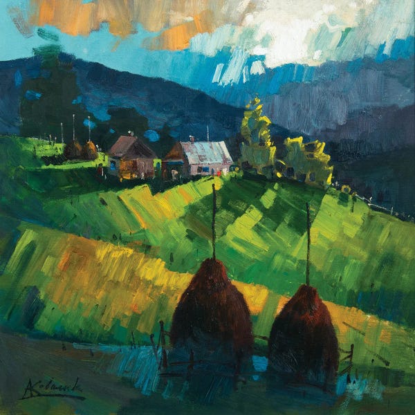 Andrii Kovalyk: Abstract Mountainscape by Andrii Kovalyk
