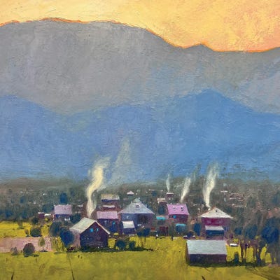 Carpathian Smoke by Andrii Kovalyk canvas print