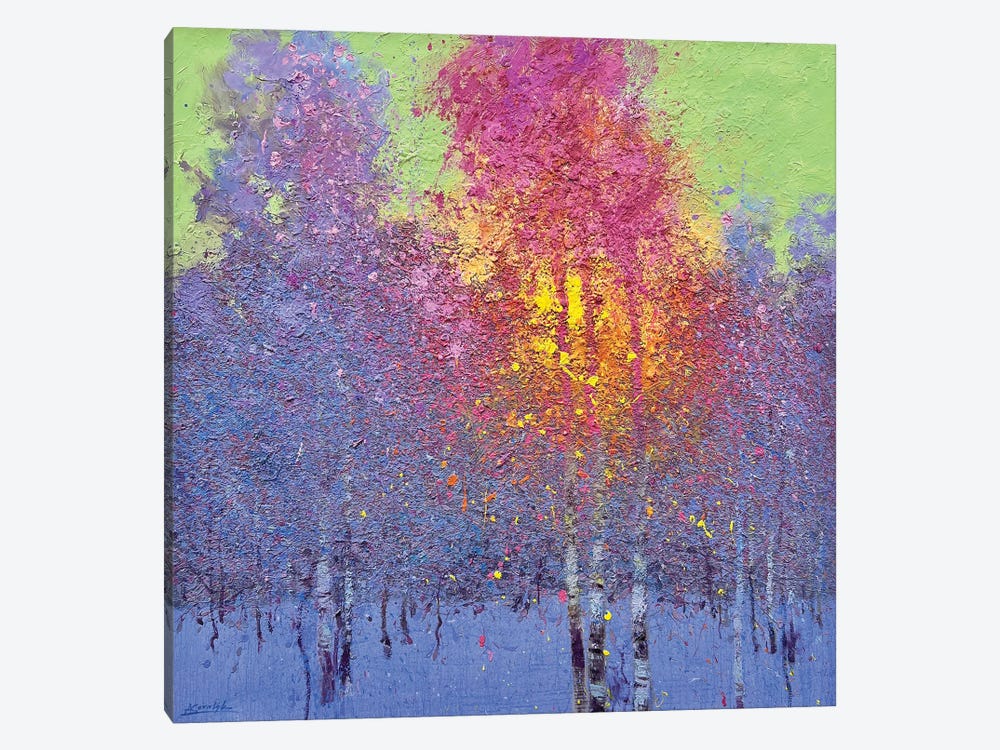 Four Seasons. Winter by Andrii Kovalyk 1-piece Canvas Art Print