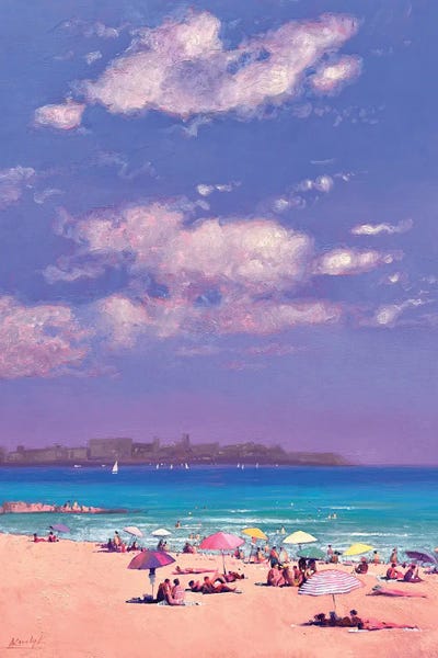 Color Fields: Summer Day At Sea In Alicante In Spain by Andrii Kovalyk