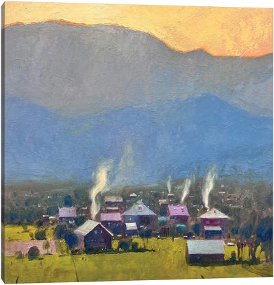 Carpathian Smoke Canvas Art Print - Andrii Kovalyk
