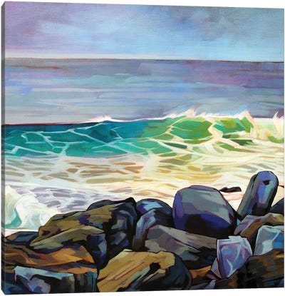 Fanore Beg Canvas Art Print - Rocky Beach Art