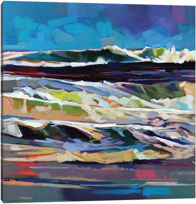Main Beach, Bundoran, Storm Ciara Canvas Art Print - Ireland Art