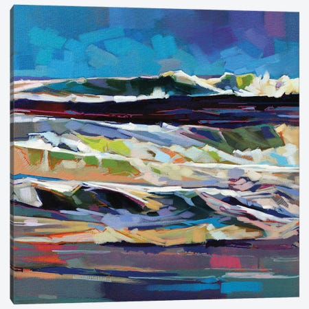 Main Beach, Bundoran, Storm Ciara Canvas Print #KVL13} by Kevin Lowery Canvas Art