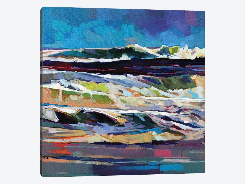 Main Beach, Bundoran, Storm Ciara by Kevin Lowery 1-piece Canvas Artwork
