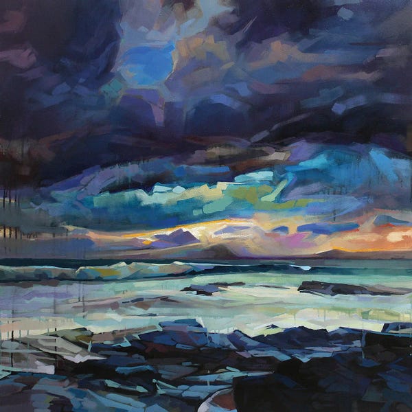 Ireland: Mermaid'S Cove, Storm Fionn by Kevin Lowery