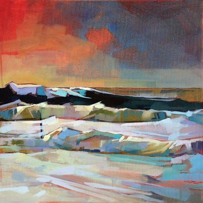 Near Mullaghmore, Storm Eleanor by Kevin Lowery canvas print