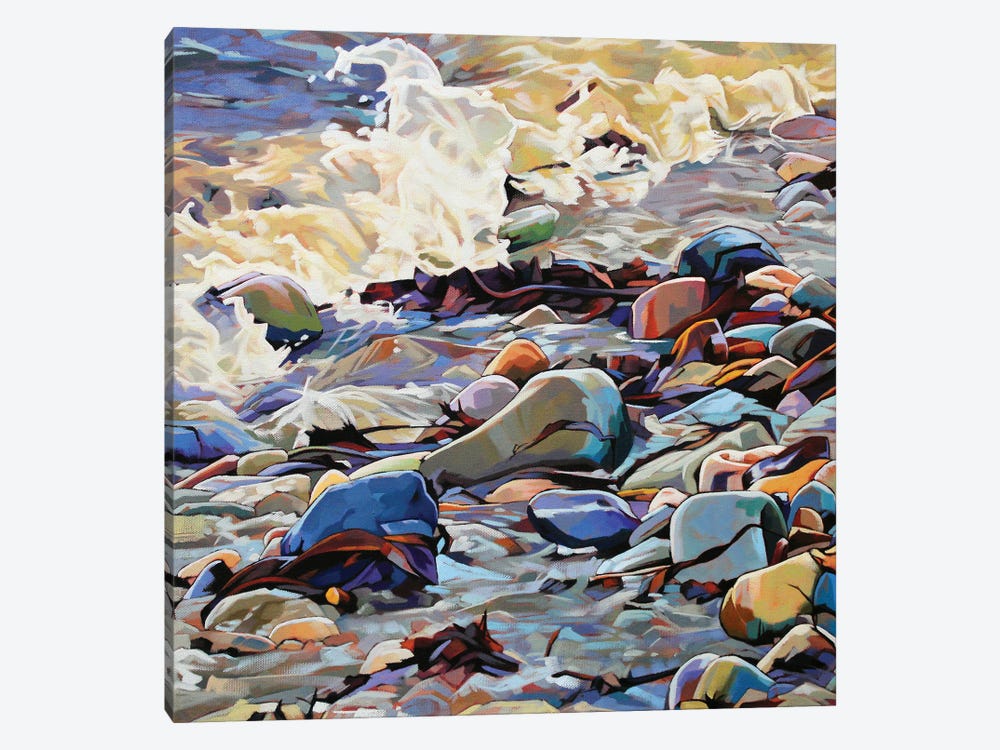 Pebbles At Cregg II by Kevin Lowery 1-piece Canvas Print