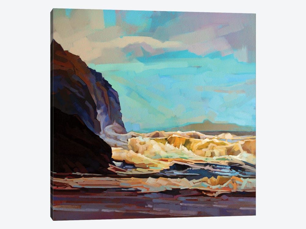 Break In The Clouds At Tullan Strand by Kevin Lowery 1-piece Canvas Art