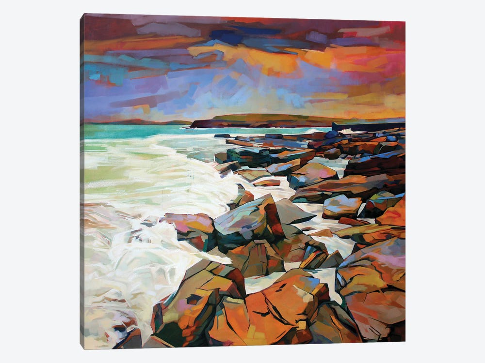 Rocks At Creevy by Kevin Lowery 1-piece Canvas Wall Art