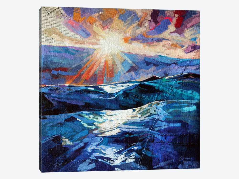 Stormy Seas At Tullan by Kevin Lowery 1-piece Art Print