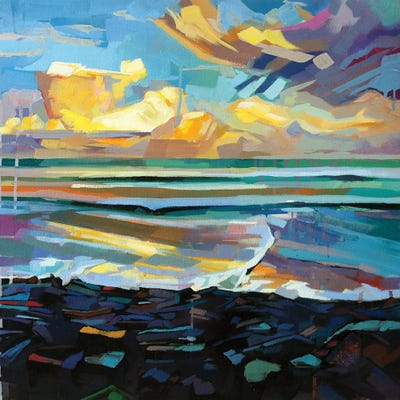 Streedagh Beach, Storm Fionn by Kevin Lowery canvas print