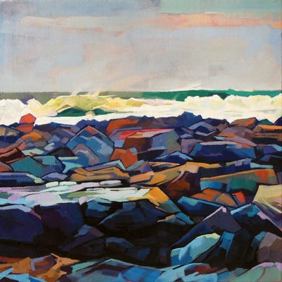 Tullaghan Shoreline, Storm Emma by Kevin Lowery canvas print