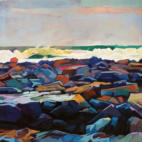 Kevin Lowery: Tullaghan Shoreline, Storm Emma by Kevin Lowery
