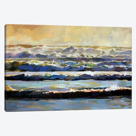 Whitewater At Rossnowlagh Beach Canvas Print #KVL39} by Kevin Lowery Canvas Artwork