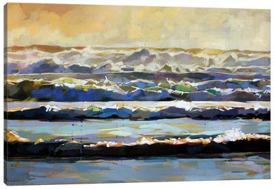 Whitewater At Rossnowlagh Beach Canvas Art Print - Ireland Art