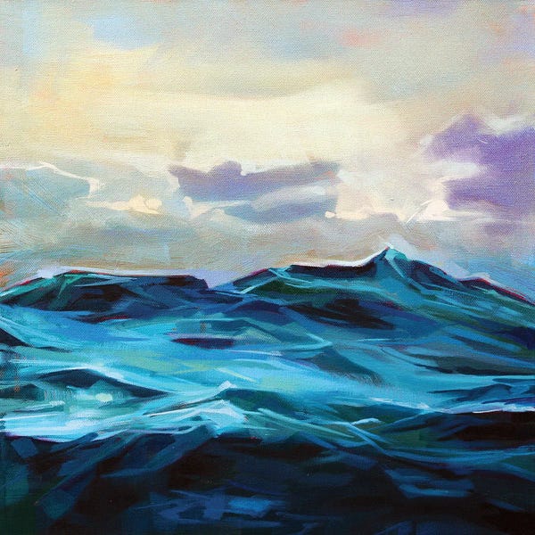 Kevin Lowery: Choppy Waters At Easkey by Kevin Lowery