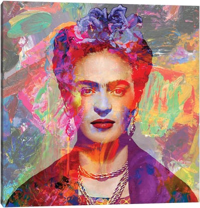Frida Kahlo V Canvas Art Print - Painter & Artist Art